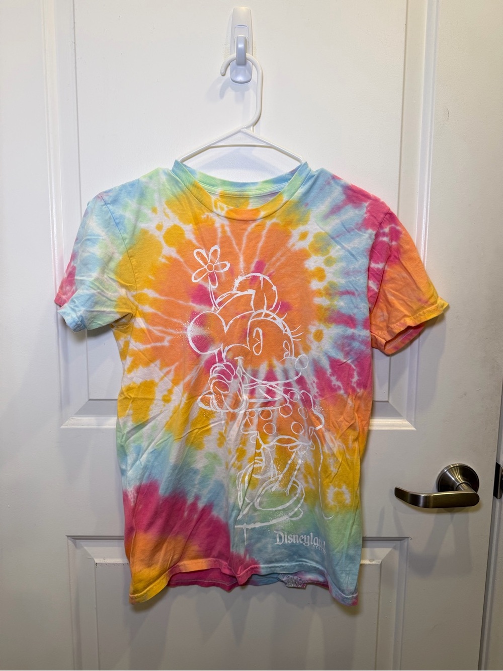 Like New Disneyland Resort Minnie Mouse Tie Dye Ladies Tee